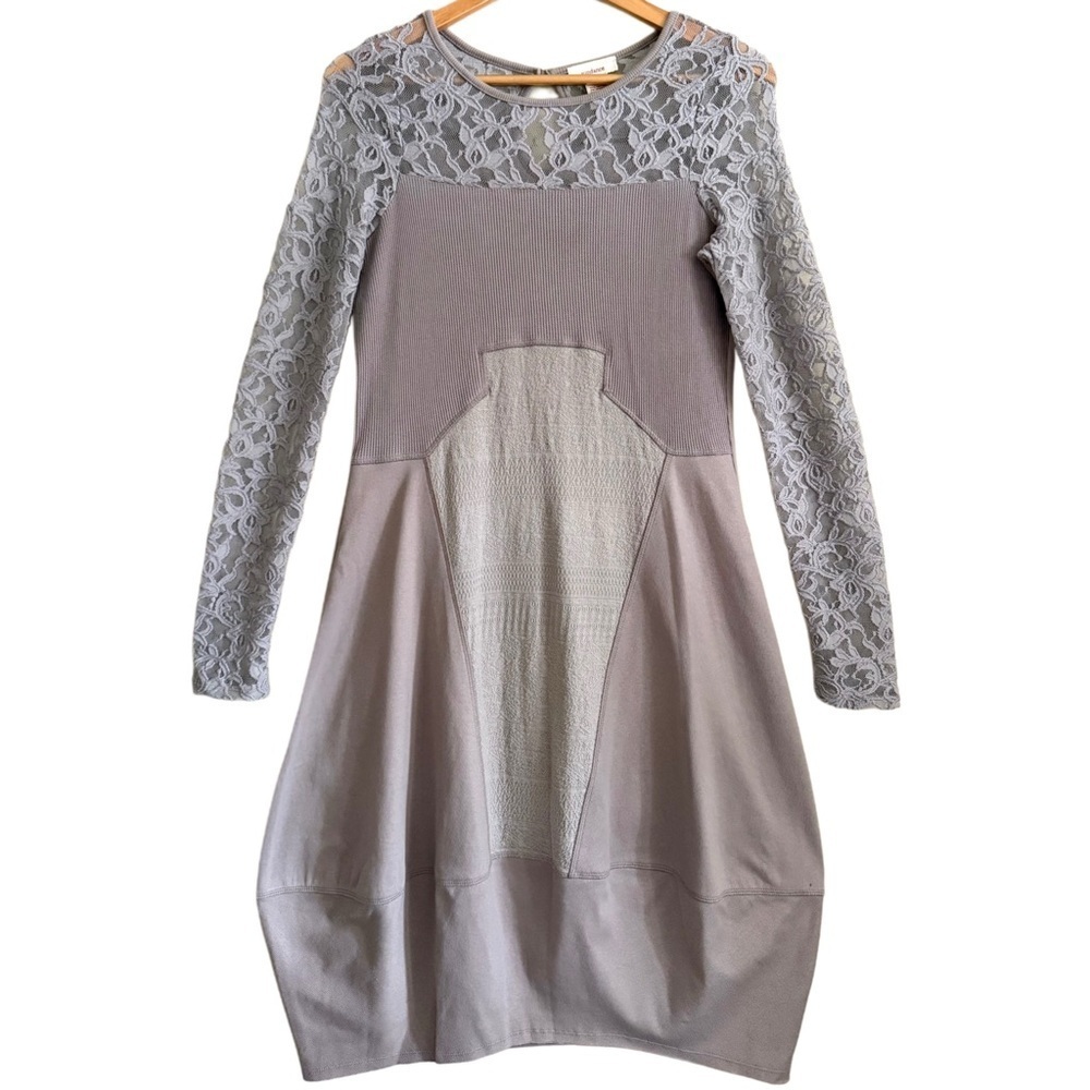 SUNDANCE Boho Lagenlook Stretchy Lace Versatile Minimalist Barrel Skirt Dress XS